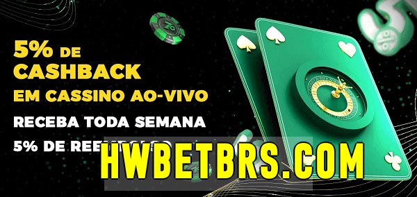 Promoções do cassino ao Vivo hwbet.com 